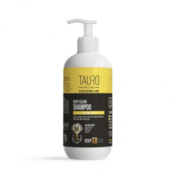 Tauro Pro Line Ultra Natural Care  Deep CleanTiefenreinigungsshampoo für Haut und Fell von Hunden und Katzen Step 1 - 400ml